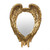 22" Gold Heart Resin Framed Accent Mirror