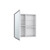 20" White Wood Floating Bathroom Vanity And Medicine Cabinet With Mirror