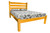 Yellow Solid Wood Queen Bed Frame Home Accent