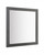 36" Gray Wood Framed Accent Mirror