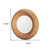 30" Brown Solid Wood Faceted And Beaded Round Framed Accent Mirror