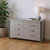 62" Silver Wood Six Drawer Double Dresser