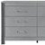 62" Silver Wood Six Drawer Double Dresser