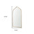 48" Gold Metal Arch Framed Accent Mirror - 880016828597