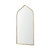 48" Gold Metal Arch Framed Accent Mirror
