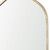 48" Gold Metal Arch Framed Accent Mirror