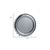 32" Silver Round Curved Frame Accent Mirror