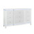 62" White Faux Crystal Glitter Wood Lighted Nine Drawer Triple Dresser