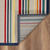 Homeroots Home Decor 8’ x 10’ Navy Colorful Striped Indoor Outdoor Area Rug, Navy, Indoor Outdoor Use