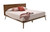 Brown Wood King Bed Frame