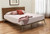 Brown Wood King Bed Frame