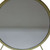 19" Brass Round Metal Framed Freestanding Mirror Metal, Mirror, Upholstery, Composite Wood Home Accent