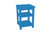 28" Blue Solid Wood Nightstand