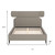 Brown Solid Wood And Upholstery Queen Bed Frame