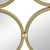 27" Gold Square Iron Framed Accent Mirror