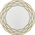 35" Gold Round Framed Accent Mirror