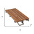 14" X 30" Brown Teak Rectangular Shower Bench - 880016425079