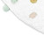 32" Green Purple And White Cotton Round Polka Dots Bath Rug