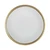 10" Gold Round Iron Textured Framed Accent Mirror