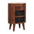 22" Chestnut Solid Wood Oval One Drawer Nightstand