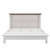 White Wood Full Murphy Bed With USB And Drawer