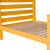 Orange Solid Wood Full Bed Frame