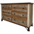 61" Brown Solid Wood Six Drawer Double Dresser