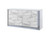 61" White Faux Marble And Wood Lighted Six Drawer Double Dresser