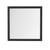 40" Gray Square Wood Framed Accent Mirror