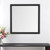 40" Gray Square Wood Framed Accent Mirror