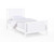 White And Gray Reversible Solid Wood Twin Bed Frame