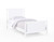 White And Gray Reversible Solid Wood Twin Bed Frame