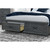 Gray Distressed Wood And Upholstery Queen Bed Frame With Drawers