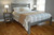 Gray Solid Wood Queen Bed Frame Modern Style