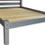 Gray Solid Wood Queen Bed Frame Modern Style