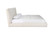 Beige Boucle Upholstered King Bed Frame