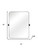 32" Black Aluminum Tilting Adjustable Framed Accent Mirror