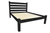 Black Solid Wood Full Bed Frame