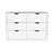 42" White Four Drawer Dresser