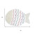 32" White Pink And Purple Cotton Fish Shaped Youthful Bath Rug