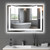 20" Clear Lighted Frameless Bathroom Vanity Mirror