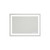 20" Clear Lighted Frameless Bathroom Vanity Mirror