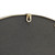 34" Gold Metal Beaded Arch Accent Mirror