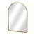 34" Gold Metal Beaded Arch Accent Mirror