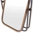 28" Black And Gold Metal Tilting Accent Mirror