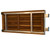 30" Brown Wall Mount Teak Rectangular Shower Bench