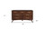60" Walnut Solid Wood Seven Drawer Double Dresser