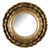 16" Gold Round Iron Framed Accent Mirror