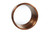 21" Copper Round Metal Framed Accent Mirror