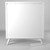 38" White Solid Wood Four Drawer Chest